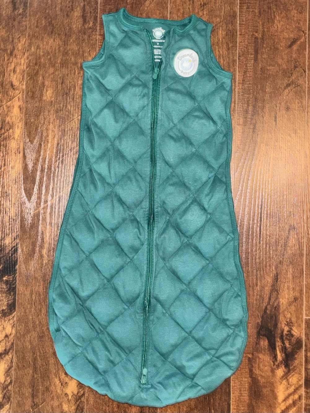 Dreamland Baby Weighted Green Quilted Sleeveless Kids Sleep Swaddle 6-12 months